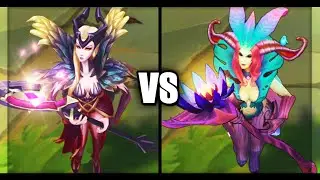 Coven LeBlanc vs Elderwood LeBlanc Epic Skins Comparison (League of Legends)