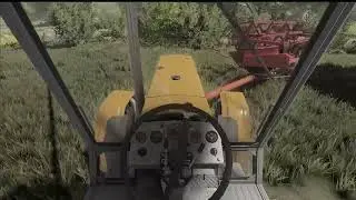 Sąsiad kupił nowy ciągnik przygotowujemy sąsiada kombajn do żniw oram łąkę[fs22]#farming