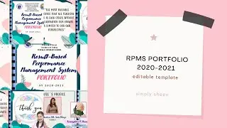 RPMS PORTFOLIO DESIGN TEMPLATE 2020-2021 | EDITABLE TEMPLATE
