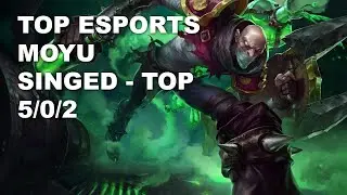 Top Esports Moyu Top Singed vs Jax - KR Master Patch 10.8