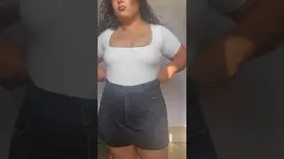 Good American Jean shorts on size 14-16 | try on & review on midsize
