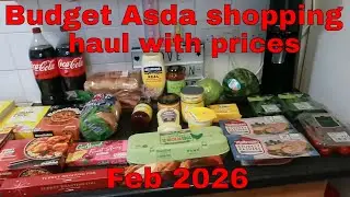 Budget Asda shopping haul with prices included