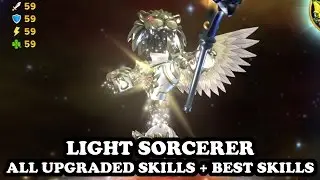 Skylanders Imaginators - Lumino (Light Sorcerer) All Upgraded Skills + BEST SKILLS - GAMEPLAY