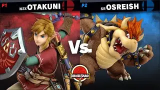 Otakuni (link) VS OsReish (bowser/ike) | Jurassik Smash 2 Top 8 LQF