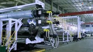 JWELL 8 meter geo membrane extrusion line Геомембран