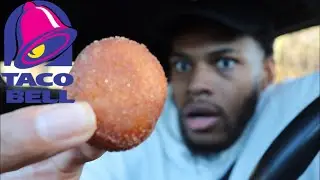 EATING WORLDS TINNIEST TREAT TACO BELL CINNABON DELIGHTS!!!!