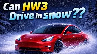 Can Tesla Hardware 3 Drive in Snow at Night?