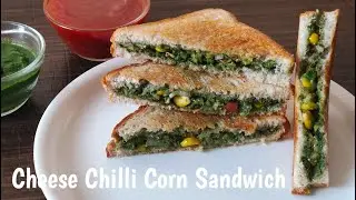 Cheese Chilli Corn Sandwich | Sandwich recipe | Corn Sandwich| Spicy Sandwich | Saisha's Kitchen