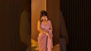 Sequin saree 💜
