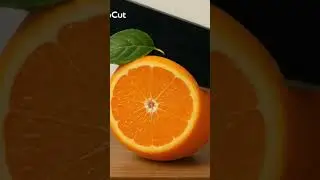 orange cutting. #fruitcutting  #satisfyingvideo  #3Dfruit  #AIart  #fruitanimation  #glassfruit