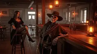 Outlaw Dark Country Minor Music with Dusty Country Noir and Nighttime Reflection