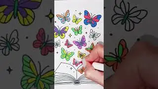 Coloring a magical book full of secrets and dreams ✨📖#coloring #magicalbook #artprocess #relaxing