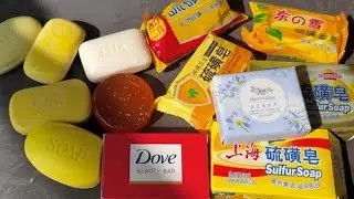 🤩Relaxing ASMR SOAP&bull;Cutting Dry Soap&bull;Bundle of mix colourful ✨ soap & cutting asmr