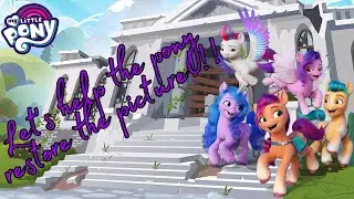 Let's help the pony restore the picture!!! | My Little Pony | Coloring