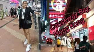 Walking Around at Night || Causeway Bay Hong Kong