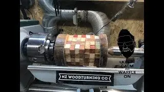 Woodturning -  The Rubix Cube Vase
