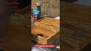 Tung oil finish on spalted applewood