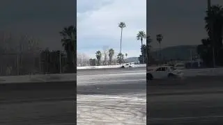 Mustang taps the wall drifting💨