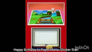 Happy Birthday to Paper Mario: Sticker Star!