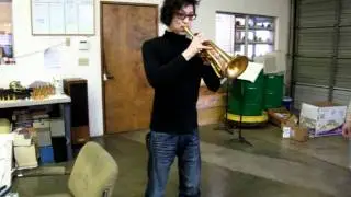 Playing Flumpet at the Monette shop