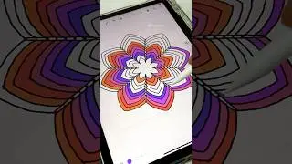 Easy art✨💞 #trishuartzz #easyart #zentangle  #digitalart #colouringtutorial