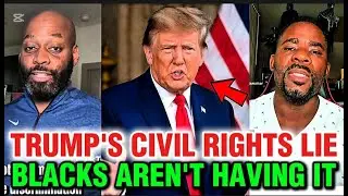 Black Americans REACT TO Trump Civil Rights Comment that Disrespected Them! #trump #truckdriver #usa