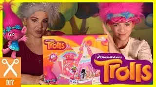 DIY TROLLS SUGAR COOKIE GINGERBREAD HOUSE TUTORIAL CHALLENGE! | CRAFT DIY For Kids | KITTIESMAMA