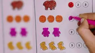 numbers 123 learning with shapes counting