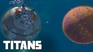 Planetary Annihilation Titans Gameplay - 5 Teams Fight for Survival | Multiplayer Combat