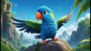 The Parrot Who Painted Polka Dots | Fun Nursery Rhyme Song for Kids
