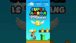 Super Mario Bros Video Invitation