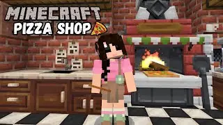 I Built a WORKING Pizza Shop in Minecraft! 🍕 Cooking Add-On