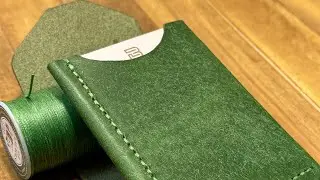 Pueblo leather wallet making process 