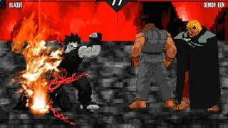 MUGEN - Demonic Tetsu & Blaque vs. Demon Ryu & Demon Ken - Download