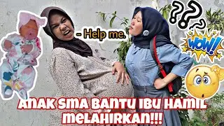 DRAMA ANAK SEKOLAH BANTU IBU HAMIL MELAHIRKAN DI SOFA