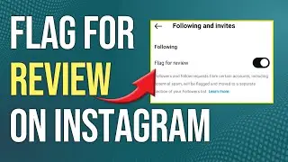 How To Turn On Flag For Review On Instagram (How To Enable Flag For Review On Instagram)