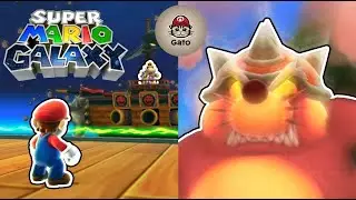 &iexcl;BOWSER JR. Y EL JEFE TOPO! 😱 Boss Fights &Eacute;picas en Super Mario Galaxy | Nintendo Con Gato
