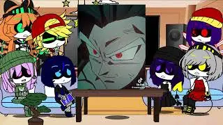Murder drones react to gohan | goku | dragonball | Cyn | FPE | Gacha life
