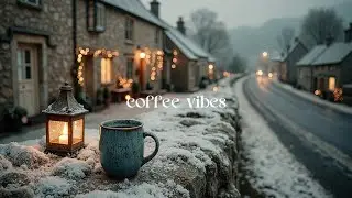 Cozy Winter Cafe | Relaxing Acoustic Guitar & Warm Coffee Ambience for Study & Chill