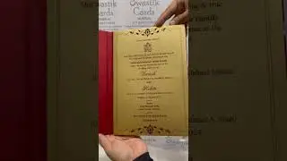 Premium quality hardbound wedding cards