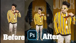 Indoor Studio Background Changing Color Grading & Retouching in Photoshop 2020