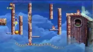 Rayman Origins 100% [12]  Desert of Dijiridoos - Skyward Sonata