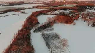 Winter at Sunset in SE MN