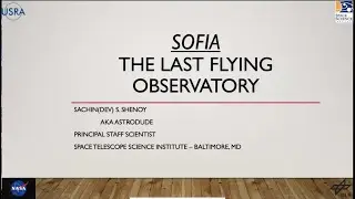 HAL mtg August 2024 - SOFIA: The Last Flying Observatory