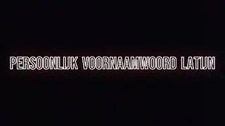 PERSOONLIJK VOORNAAMWOORD LATIJN
