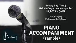 Botany Bay (Trad.) - Unaccompanied Melody (sample)