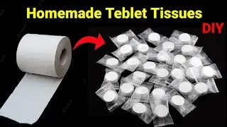 How to make tablet towel tissue at home | DIY tablet towel | Homemade magic compressed towel tablet