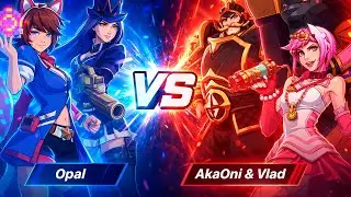 Opal vs AkaOni & Vlad &ndash; [Challenger] Ahri Caitlyn VS Braum Jinx [Challenger] | 2XKO