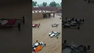 flood destroy everything in village  #youtubeshorts