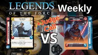 SOR Vader Blue Force vs Cal Temple of Destruction | LOF Weekly R2 | Star Wars Unlimited Gameplay